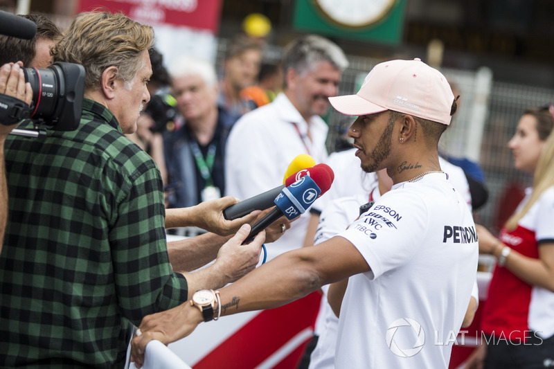 Lewis Hamilton, Mercedes-AMG F1 talks with the media