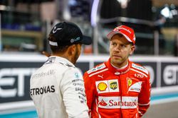 Lewis Hamilton, Mercedes AMG F1 et Sebastian Vettel, Ferrari