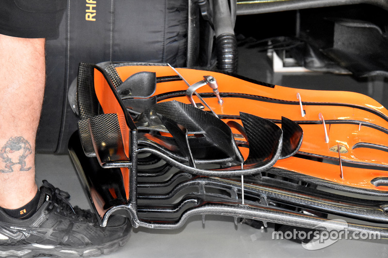 McLaren MCL32 front wing detail