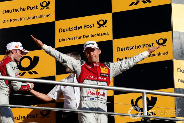 Podium Campeones: segundo, Mattias Ekström, Audi Sport Team Abt Sportsline, Audi A5 DTM