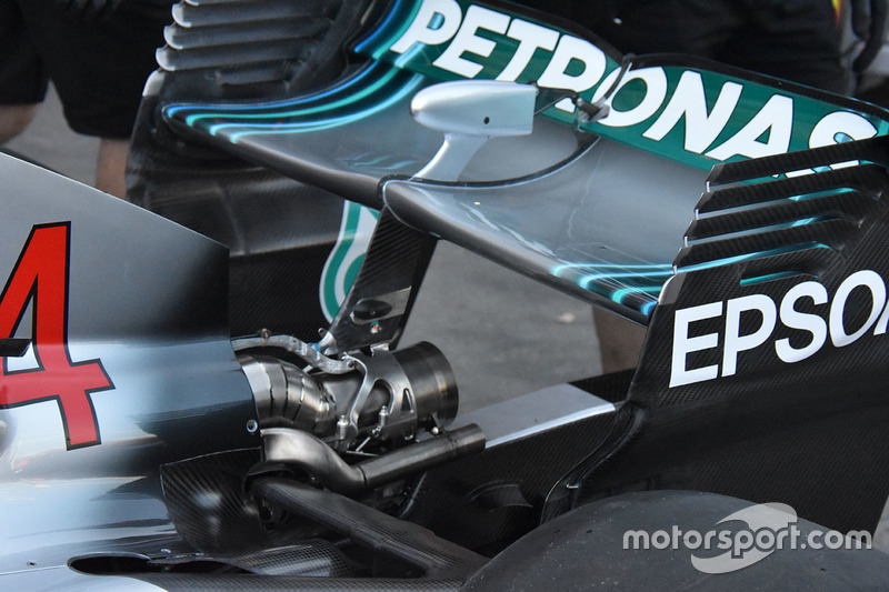 Detalle trasero Mercedes-AMG F1 W09