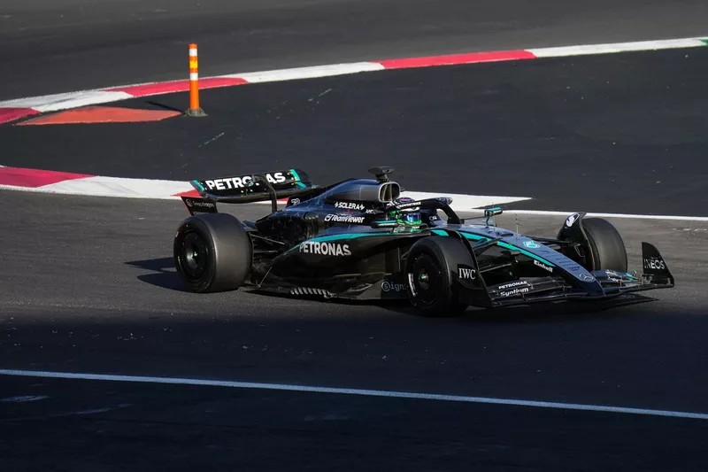Frederik Vesti, Mercedes, Test Pirelli au Mexique