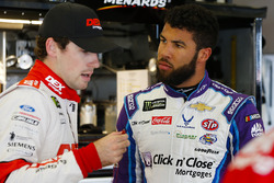 Ryan Blaney, Team Penske Ford Fusion and Darrell Wallace Jr., Richard Petty Motorsports, NASCAR Racing Experience Chevrolet Camaro