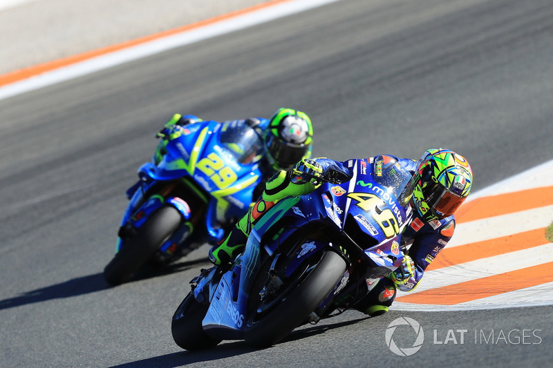 Валентино Россі, Yamaha Factory Racing, Андреа Янноне, Team Suzuki MotoGP