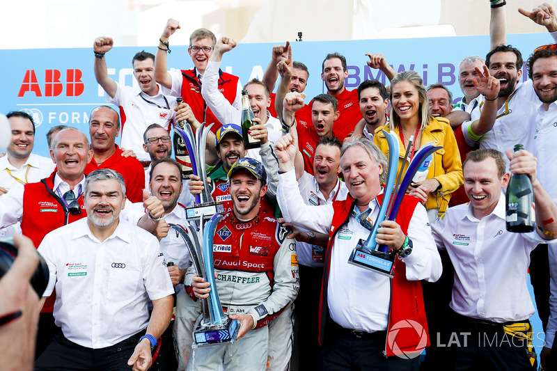 Lucas di Grassi, Audi Sport ABT Schaeffler, places 2nd, Daniel Abt, Audi Sport ABT Schaeffler, wins 