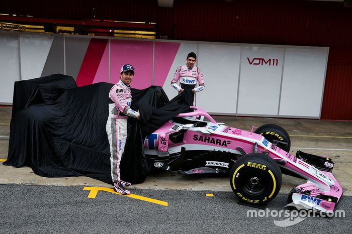 Sergio Perez, Sahara Force India y Esteban Ocon, Sahara Force India F1