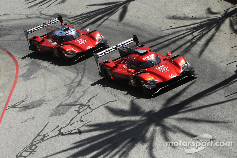 #55 Mazda Team Joest Mazda DPi, P: Jonathan Bomarito, Harry Tincknell, #77 Mazda Team Joest Mazda DPi, P: Oliver Jarvis, Tristan Nunez