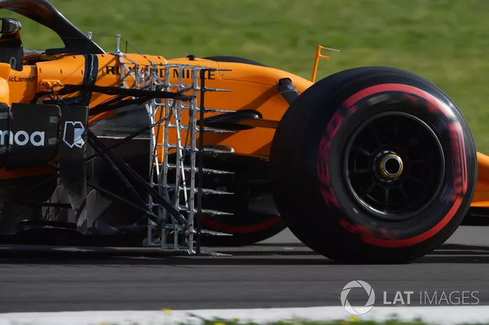 Lando Norris, McLaren MCL33  con sensores aerodinámicos