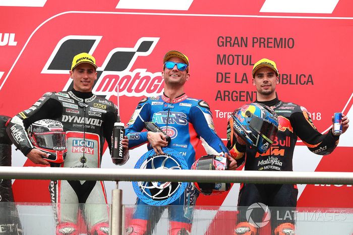 Xavi Vierge, Dynavolt Intact GP Mattia Pasini, Italtrans Racing Team Miguel Oliveira, Red Bull KTM Ajo