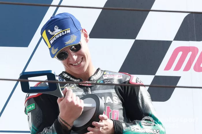 Podio: segundo lugar Fabio Quartararo, Petronas Yamaha SRT