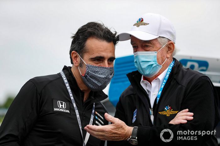 Dario Franchitti and Roger Penske 