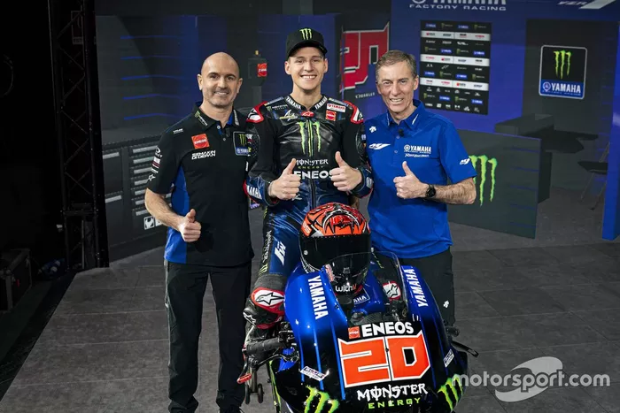 Massimo Meregalli Yamaha Factory Racing team manager, Fabio Quartararo, Yamaha Factory Racing, Lin Jarvis. Amministratore delegato Yamaha Motor Racing 
