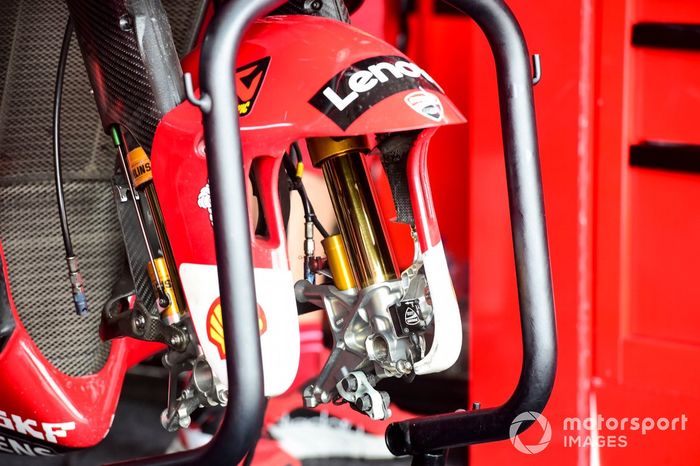 Detalle de la moto de Ducati MotoGP