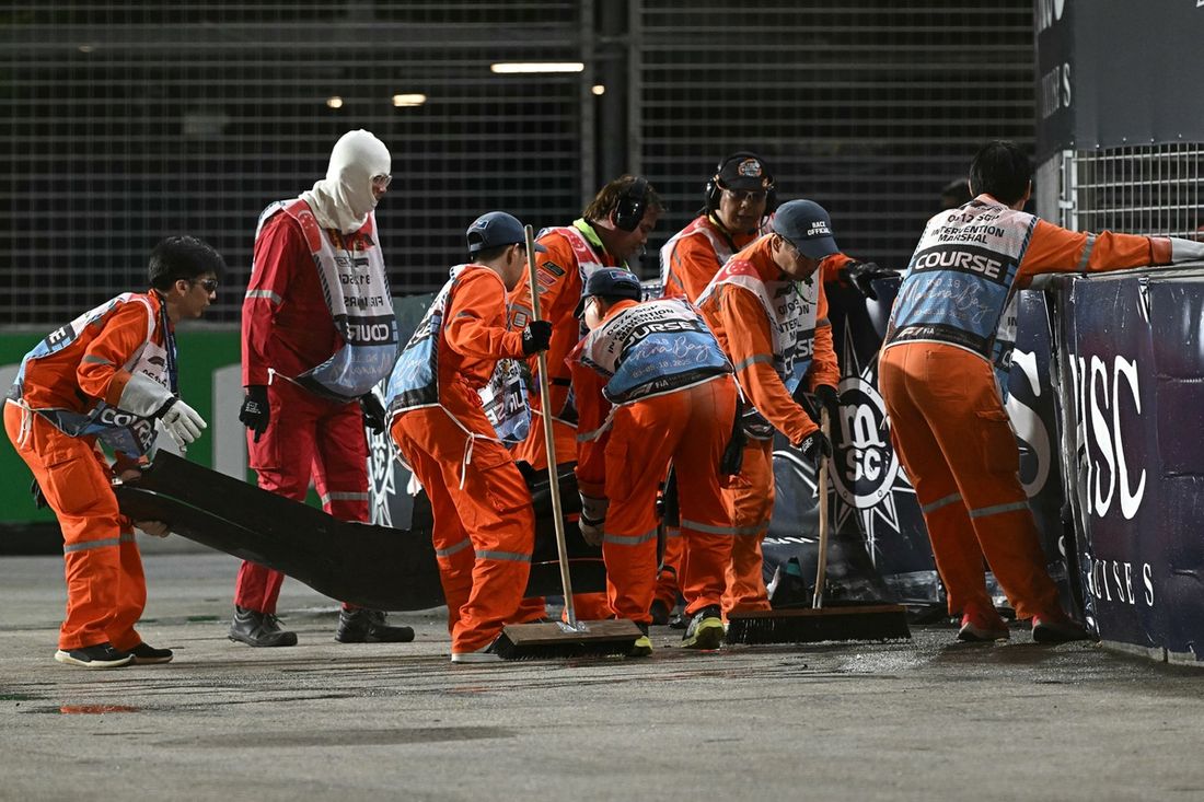 George Russell, accidente de Mercedes
