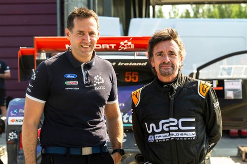 Rich Millener, Team principal M-Sport Ford Rally with Richard Hammondare