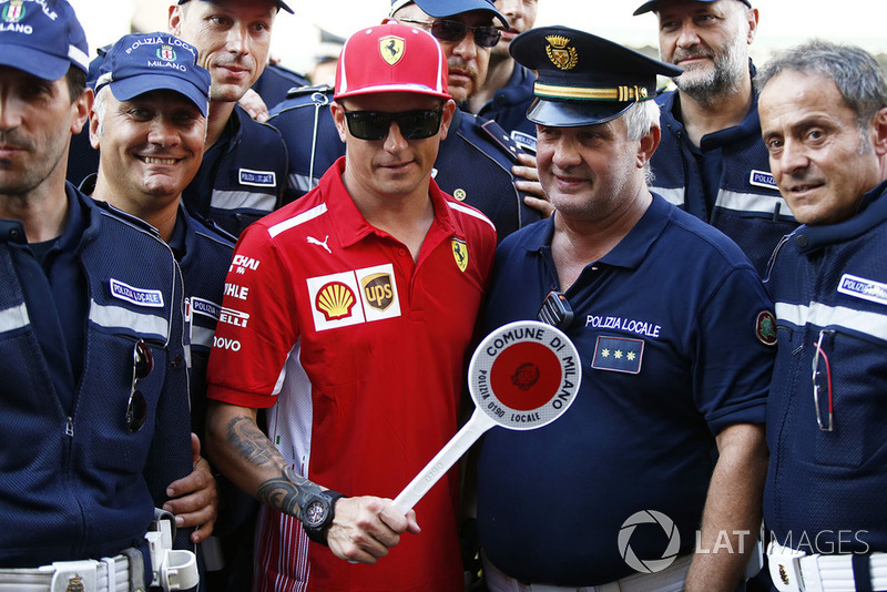 Kimi Raikkonen, Ferrari and Police