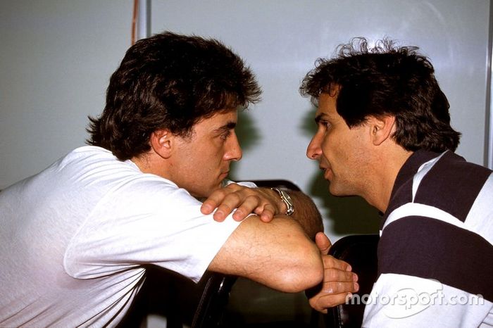 Jean Alesi, Ferrari con Nelson Piquet