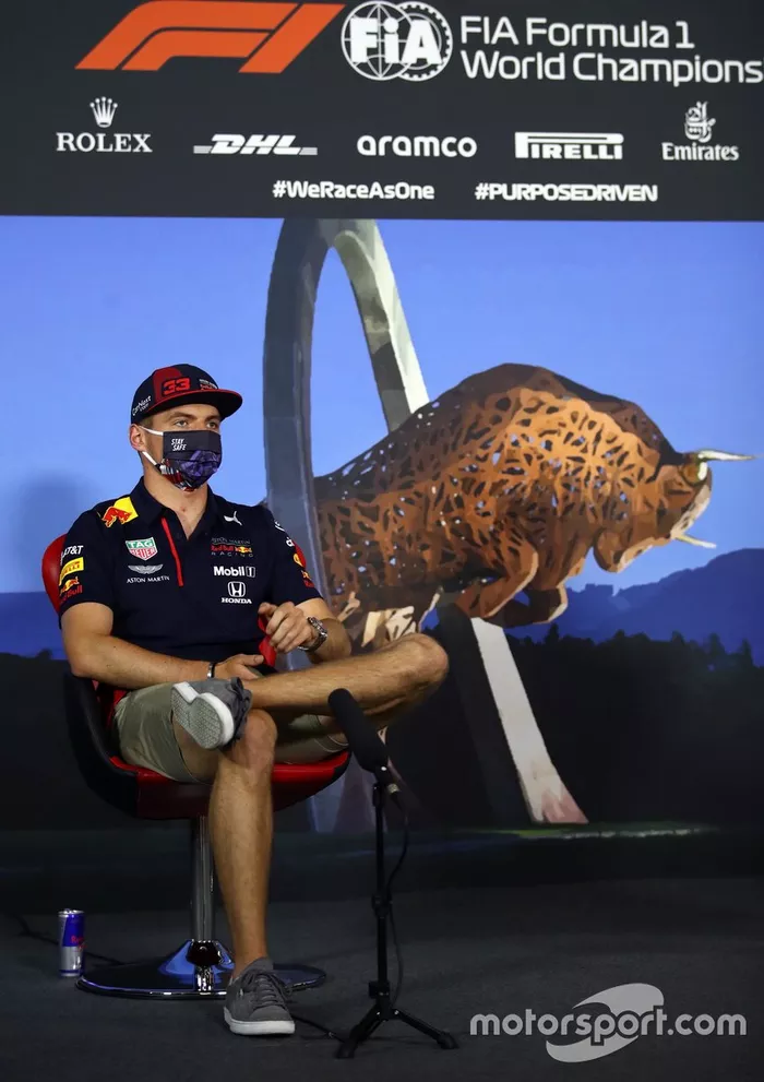 Max Verstappen, Red Bull Racing en la conferencia de prensa