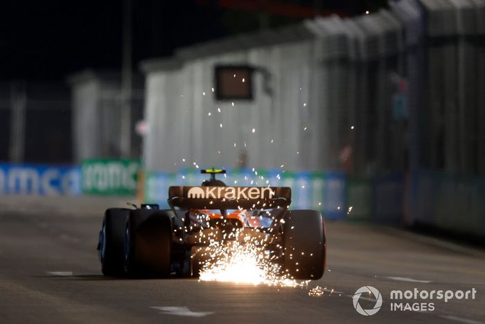 Saltan chispas de Logan Sargeant, Williams FW45