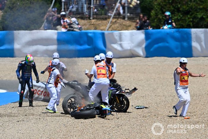 Caída de Franco Morbidelli, Yamaha Factory Racing