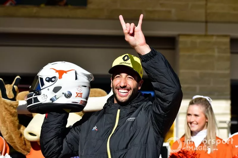 Capacete de Daniel Ricciardo, Renault F1 Team