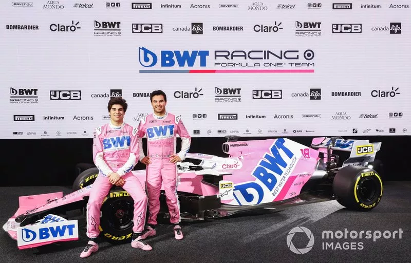Sergio Pérez, Racing Point y Lance Stroll, Racing Point