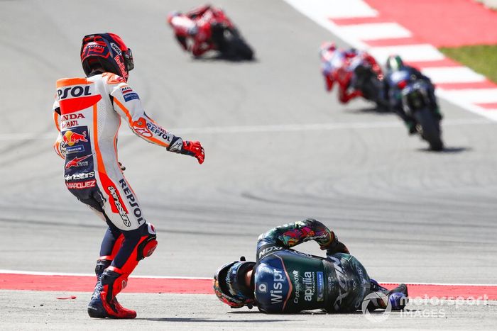 Accidente de Marc Márquez, Repsol Honda Team, Miguel Oliveira, RNF MotoGP Racing