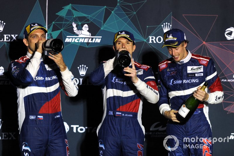 Podio: #11 SMP Racing BR Engineering BR1: Mikhail Aleshin, Vitaly Petrov, Brandon Hartley