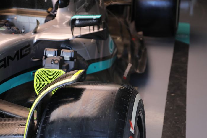 Detalle del Mercedes W13