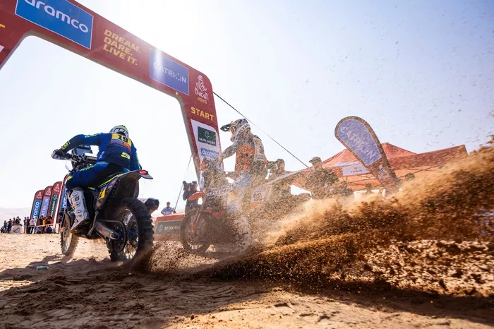 #19 Sherco Rally Factory Sherco: Rui Gonçalves, #96 BAS World KTM Racing Team KTM: Tobias Ebster