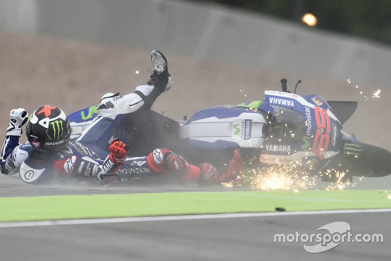 Jorge Lorenzo, Yamaha Factory Racing accidente