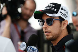 Sergio Pérez, Sahara Force India F1 con los medios
