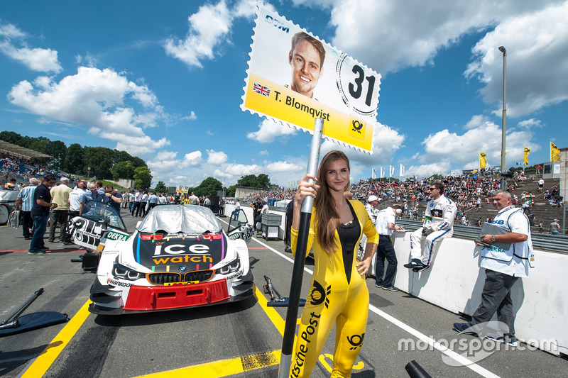 Chica de la parrilla, Tom Blomqvist, BMW Team RBM, BMW M4 DTM