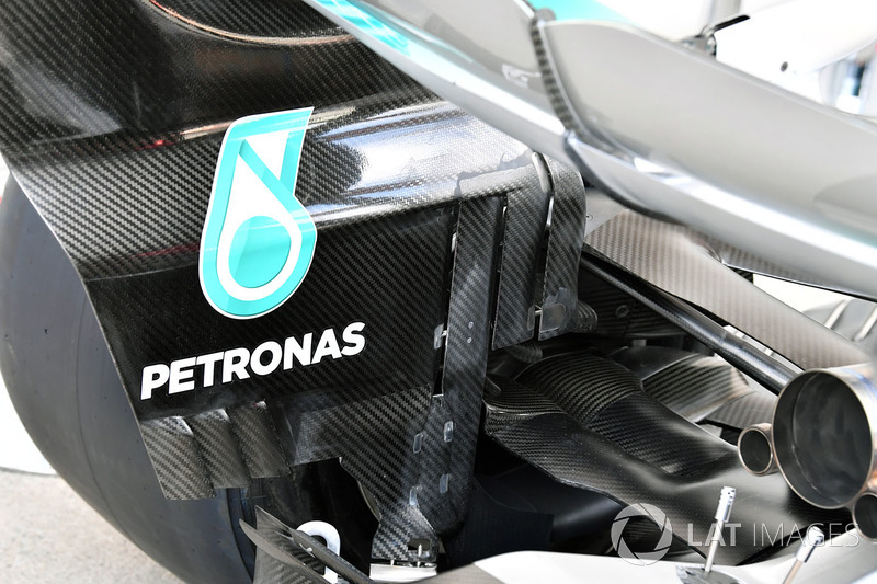 Mercedes AMG F1 W08 rear detail