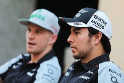 Sergio Perez,  Sahara Force India F1 with team mate Nico Hulkenberg, Sahara Force India F1