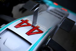 Lewis Hamilton, Mercedes AMG F1 W07 Hybrid car detail