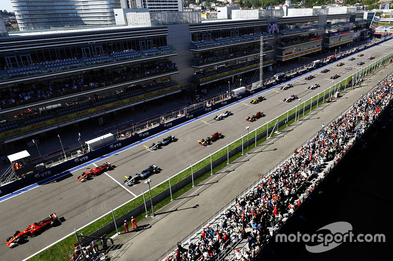 Salida del GP de Rusia