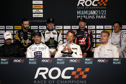 Press Conference with Helio Castroneves, Tony Kanaan, Jenson Button, David Coulthard, James Hinchcliffe, Petter Solberg, Kurt Busch, Felipe Massa