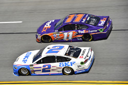 Brad Keselowski, Team Penske, Ford; Denny Hamlin, Joe Gibbs Racing, Toyota
