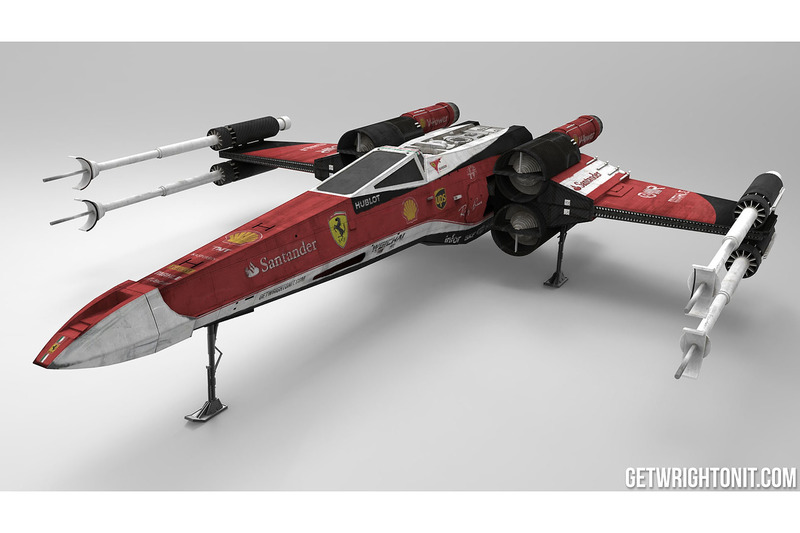 X-Wing in Ferrari-design