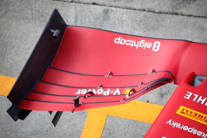 Ferrari SF1000, dettaglio dell'ala frontale