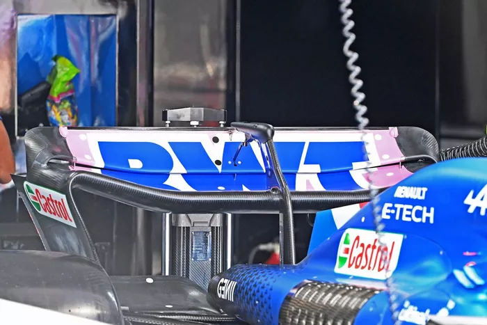 Detalle de la parte trasera del Alpine A522
