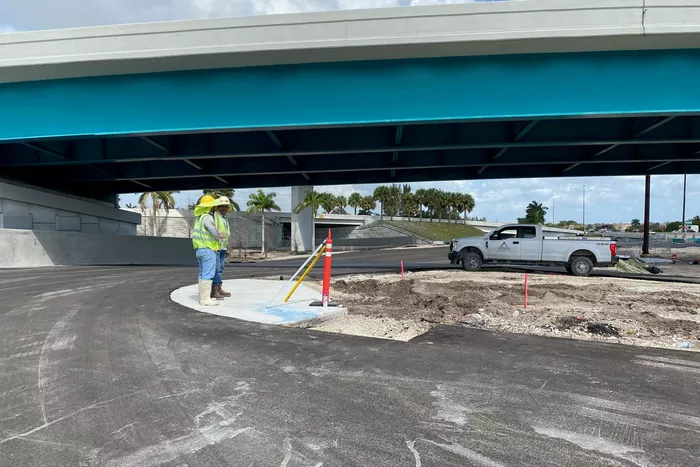 Aspectos de la construcción de la pista para el GP de Miami
