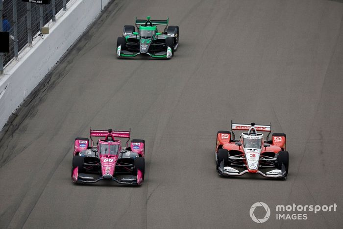 Linus Lundqvist, Meyer Shank Racing Honda, Scott McLaughlin, Team Penske Chevrolet