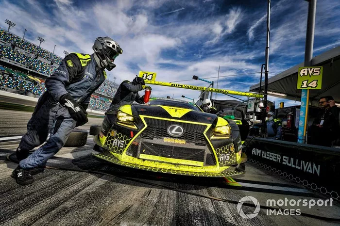 #14 AIM Vasser Sullivan Lexus RC F GT3: Jack Hawksworth, Parker Chase, Michael De Quesada, Kyle Busch