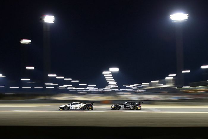 #8 Kessel Racing, Ferrari 488 GT3: Alessandro Cutrera, Leonardo Maria Del Vecchio, Marco Frezza, Nicola Cadei e #3 Ram Racing, Mercedes-AMG GT3: John Loggie, Chris Froggatt, Callum MacLeod  