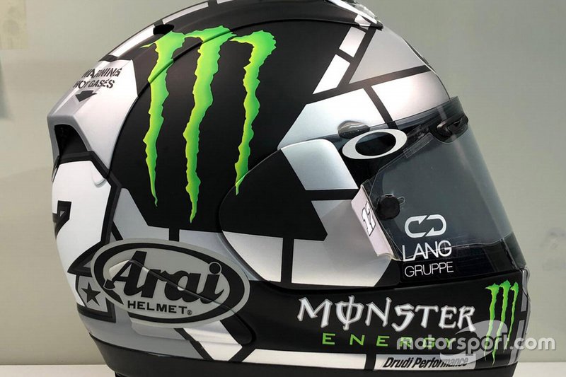 Il casco di Maverick Vinales, Yamaha Factory Racing