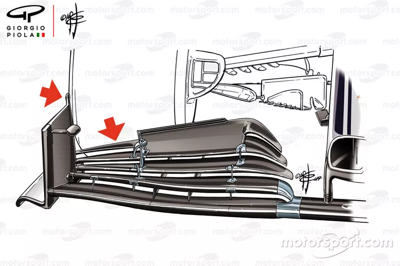 Alfa Romeo Racing C38 ön kanat detay