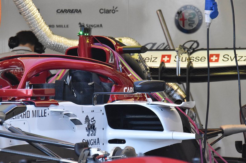 Alfa Romeo C38, dettaglio della fiancata: in evidenza il cono antintrusione