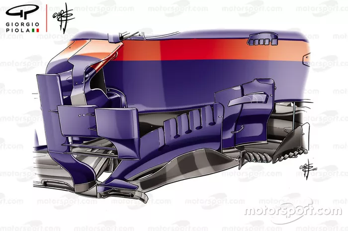 Toro Rosso STR13 barge board Brazilian GP